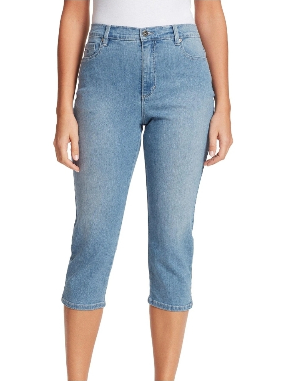 Gloria Vanderbilt Capri High Rise Stretch Capri Slimming Efect Pants Jeans